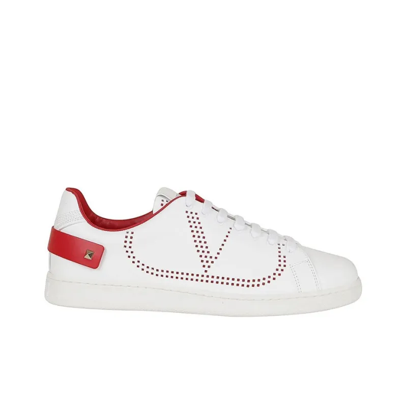 Valentino Women's Backnet Sneaker 'White Red'-1