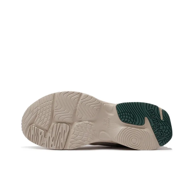 LiNing Meteor Cushioning, Slip Resistant, Abrasion Resistant, Rebound Low Top Sports Casual Shoes Men's Gray Green-3