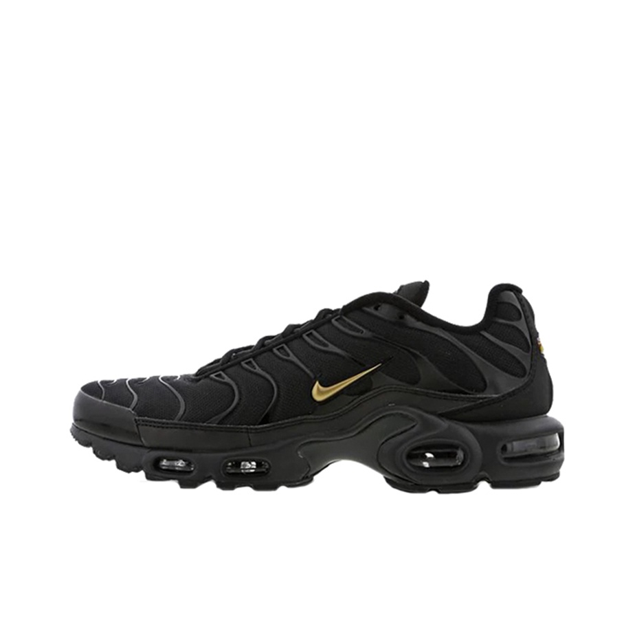air max plus gold and black