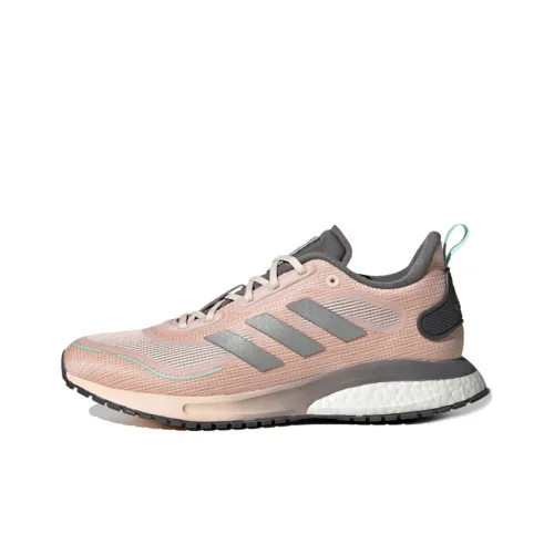 Adidas Supernova Running Shoes Women's Low-Top Pink/Silver