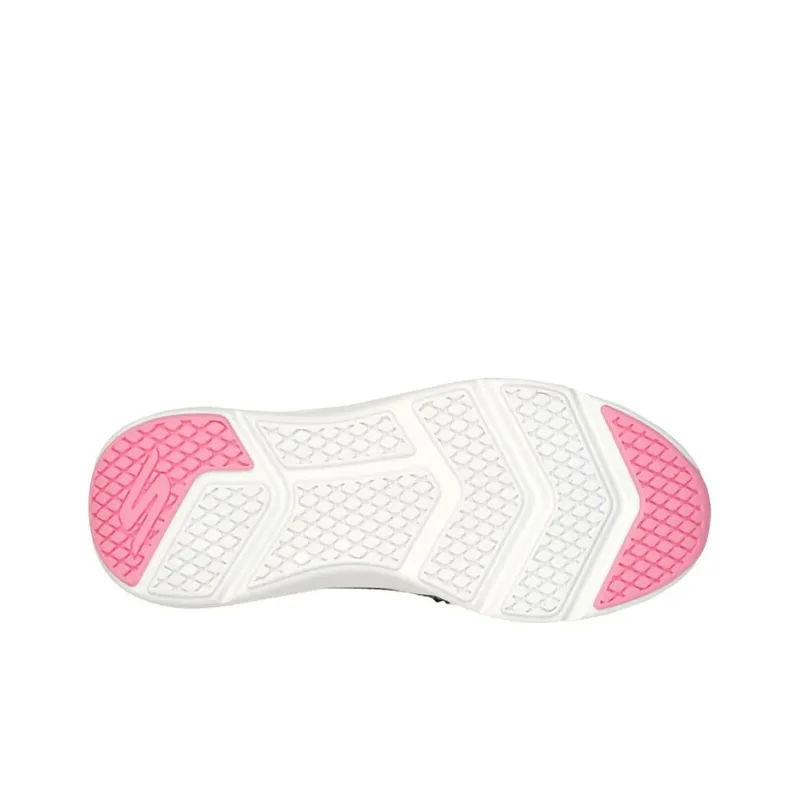 Skechers GO RUN Elevate Cushioning Anti-Slip And Wear-Resistant Low-Top Casual Running Shoes Women's Black Gray Pink-4