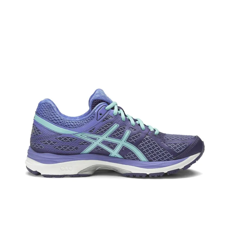 Asics Gel-Cumulus 17 Wear-Resistant Low-Top Running Shoes Women's Purple Blue D-Width-1
