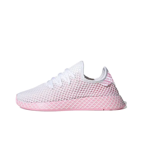 Adidas Originals Deerupt Running Shoes Women's Low-Top White/Pink