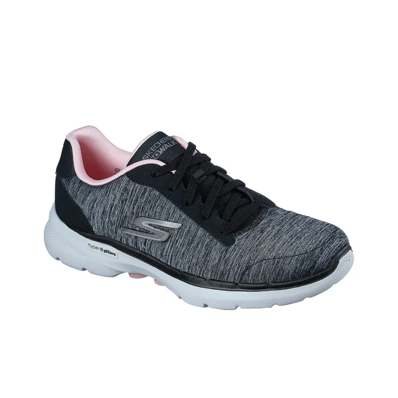 Skechers Go Walk 6 - Magic Melody Anti-Slip Wear-Resistant Low-Top Casual Shoes Women's Black Pink-2