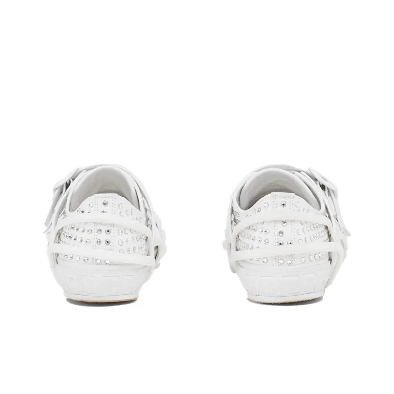 Burberry Webb Low-Top Stylish Skateboarding Shoes Men's White-4