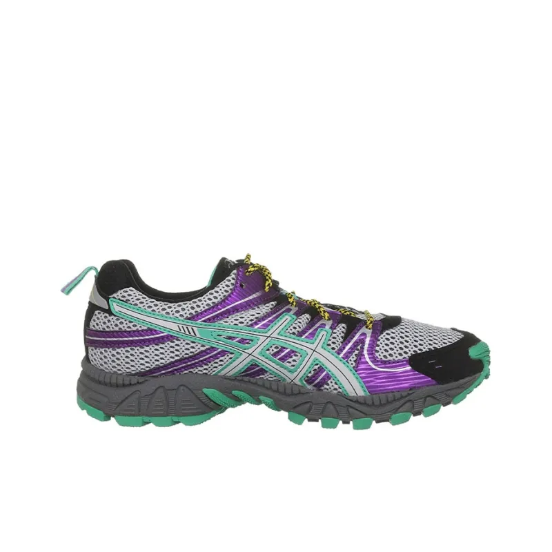 Asics Gel-FujiTrainer Wear-Resistant Low-Top Running Shoes Women's Gray Purple-1