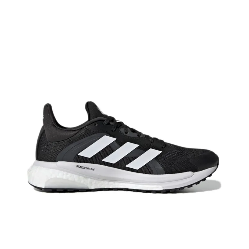 Adidas Solar Glide 4 ST Low Top Running Shoes Women's Black White-1
