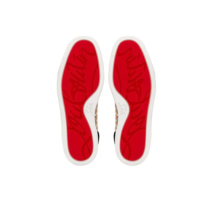 Christian Louboutin Skateboard Shoes Men Low-Top Gold-4