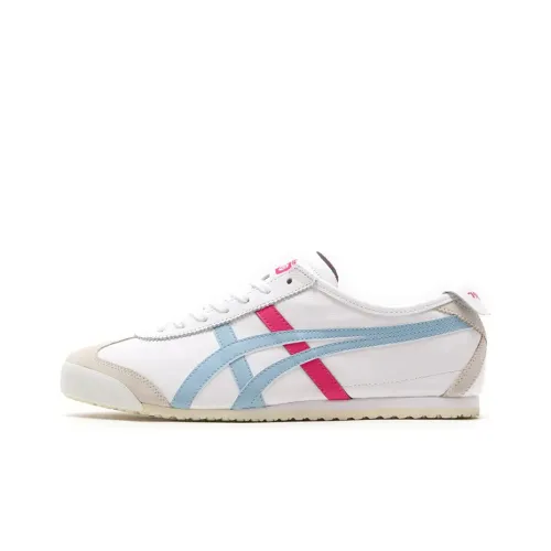 Onitsuka Tiger MEXICO 66 Casual Shoes Unisex Low-Top White/Blue/Pink