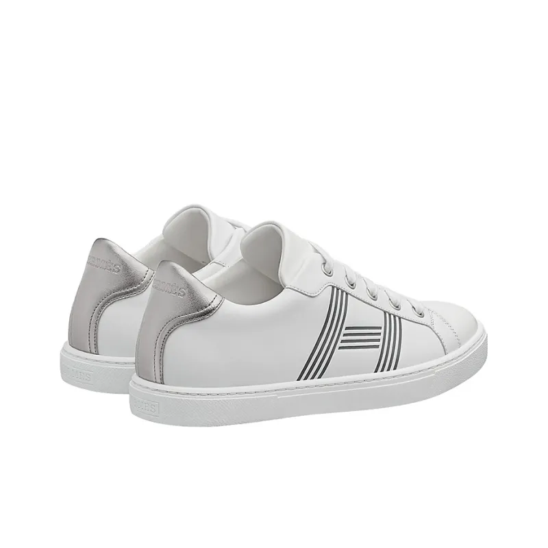HERMES Avantage Low-Top Stylish Skateboarding Shoes Women's White-3