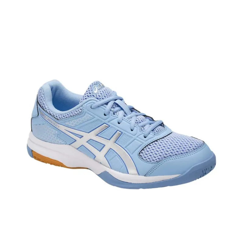 Asics Gel-Rocket 8 Running Shoes Women's Low-Top Blue/Silver-2
