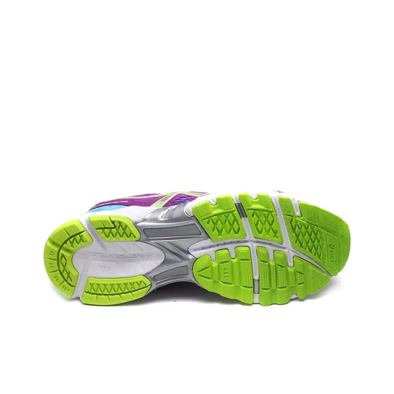 Asics Gel-DS Trainer 19 Wear-Resistant Low-Top Running Shoes Women's Purple Blue Yellow-4