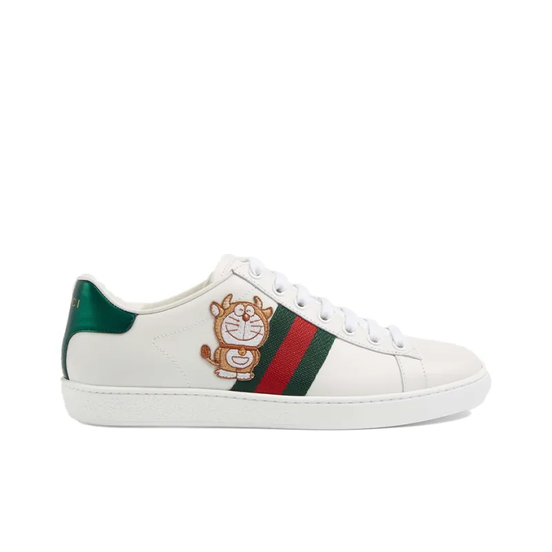 GUCCI Doraemon X GUCCI Women's Ace 'Ivory Devil Patch' Women's-1