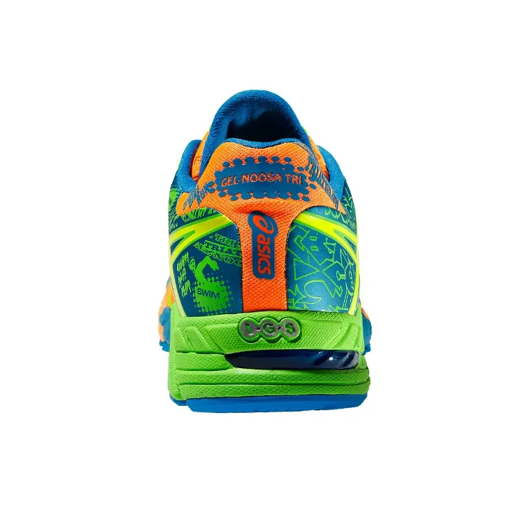 Asics Gel-Noosa Tri 9 Anti-Slip Wear-Resistant Low-Top Running Shoes Men's Orange Yellow Blue-3