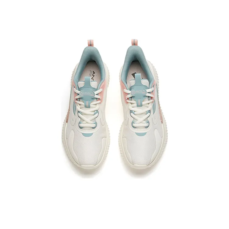 ANTA Running Collection Running Shoes Women's Low Top White/Blue/Pink-3