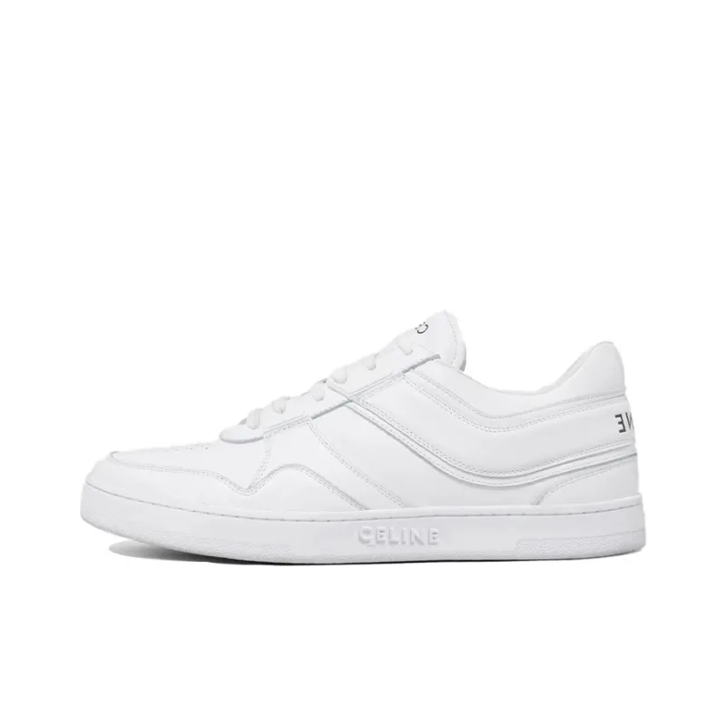 CELINE Trainer Low Top Stylish Skateboarding Shoes Men's Neon White-0