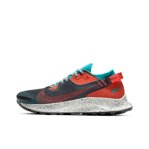 Nike Pegasus Trail 2 Running Shoes Men Low-Top Orange/Black/Blue