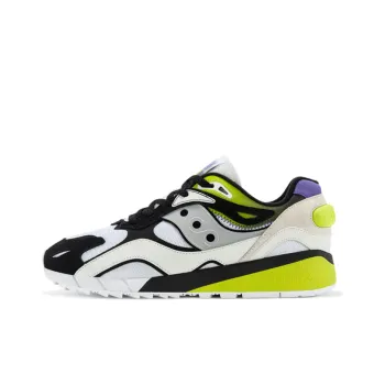Saucony Shadow 6000 Cushioned Slip Resistant Low Top Casual Running Shoes Unisex Black White