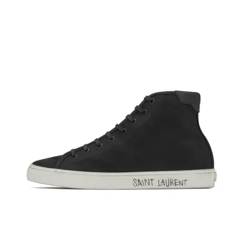 SAINT LAURENT Canvas Shoes Women's High-Top Black