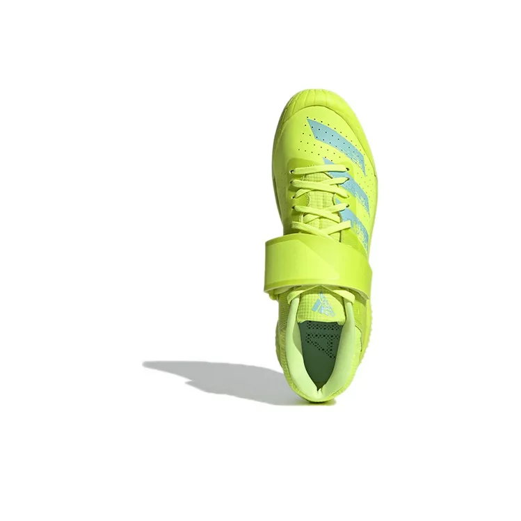 Adidas Adizero Javelin Cushioned Wear-Resistant Coverage Mid-Top Running Shoes Men's Fresh Green-4