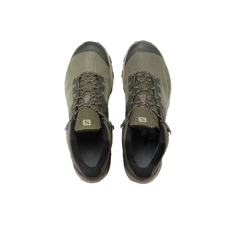 SALOMON Cushioning Anti-Slip And Wear-Resistant Mid-Top Running Shoes Men's Dark Olive Green-2