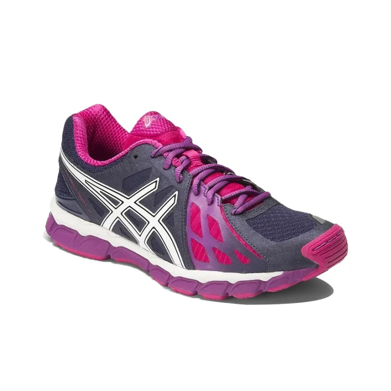 Asics Gel Ballarat 3 Anti-Slip And Wear-Resistant Breathable Low-Top Running Shoes Women's Gray Purple Pink-2