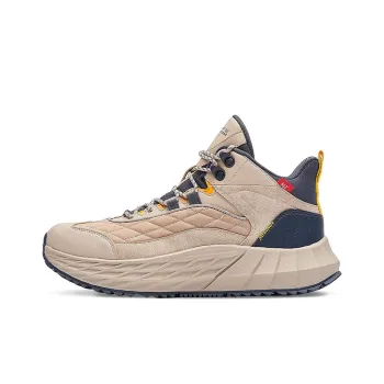361° Sand Chasing Cushioning Wear Resistant Mid Top Running Shoes Men's Light Bone