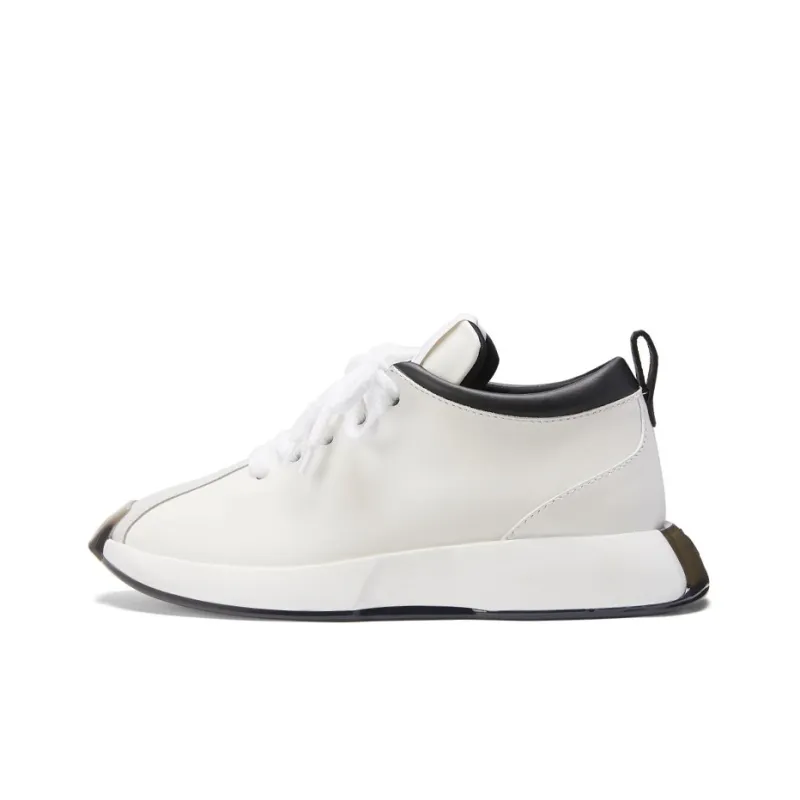 Giuseppe Zanotti/GZ Fero Cushioned Slip-Resistant Lightweight Warm Low-Top Casual Shoes Men's White Black-0