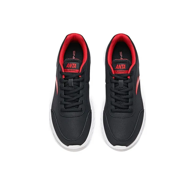 Anta Low Top Running Shoes Men's Black Red-2