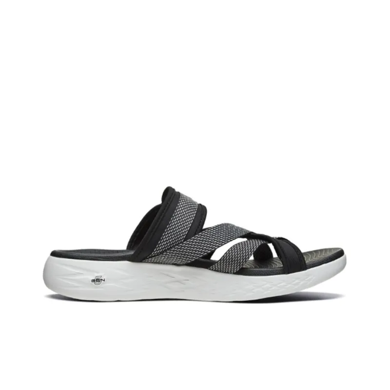 Skechers On The Go 600 Sandals Black/White-1