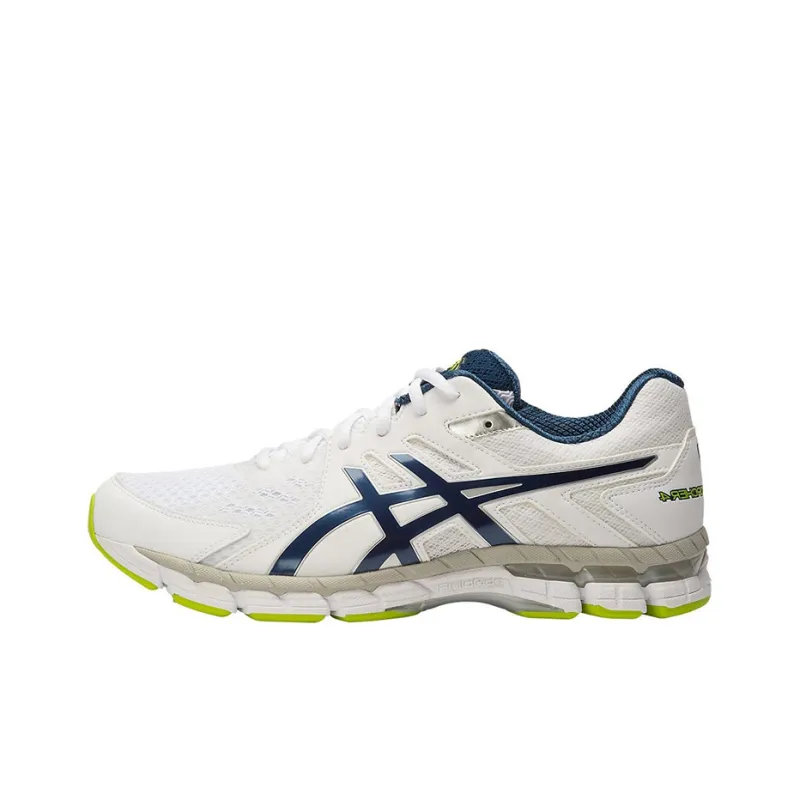 Asics Gel-Rink Scorcher 4 Anti-Slip Wear-Resistant Low-Top Running Shoes Men's White Blue 4E-Width-0