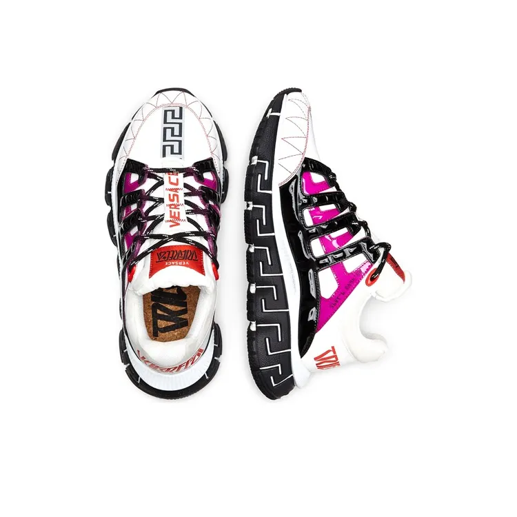 VERSACE Women's Trigreca 'White Fuchsia'-2