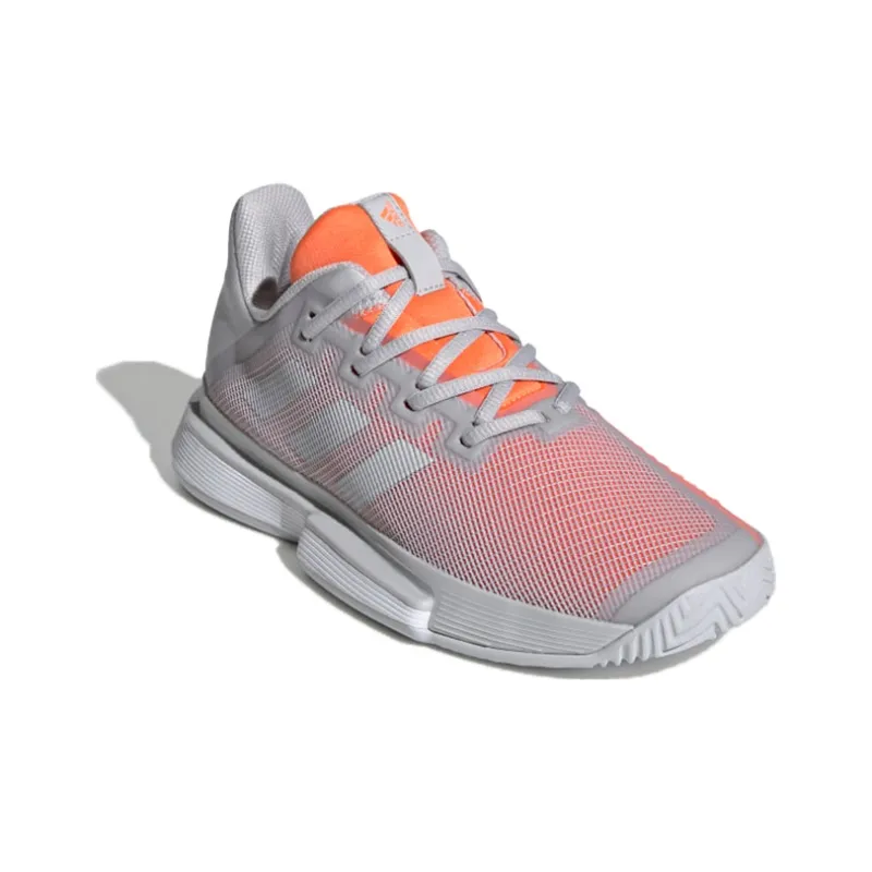 Adidas Solematch Bounce Clay 'Grey Orange' Women's-2