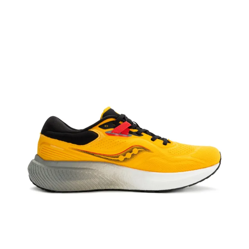Saucony Surge 1 Durable Breathable Low Top Casual Running Shoes Men's Black Yellow-1