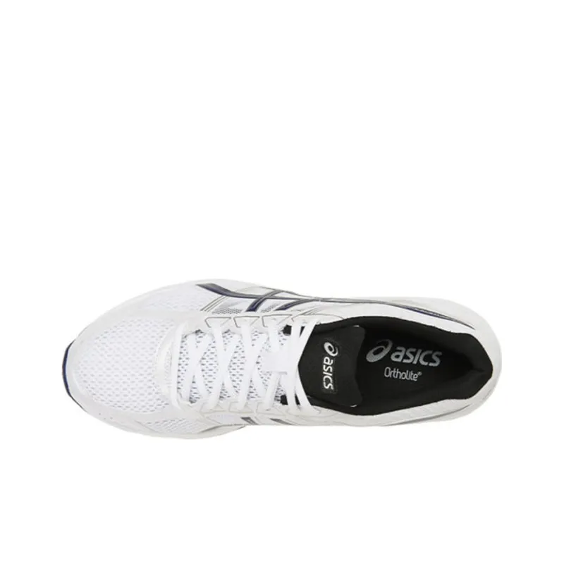 Asics Gel-Contend 4 Wear-Resistant Slip-Resistant Low-Top Running Shoes Men's White Blue-2