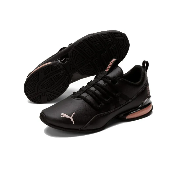 PUMA Riaz Mandala Cushioned Wear-Resistant Slip-Resistant Low-Top Running Shoes Women's Black-3