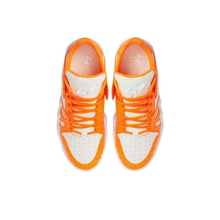 Giuseppe Zanotti Talon Crocodile effect Sneakers-4