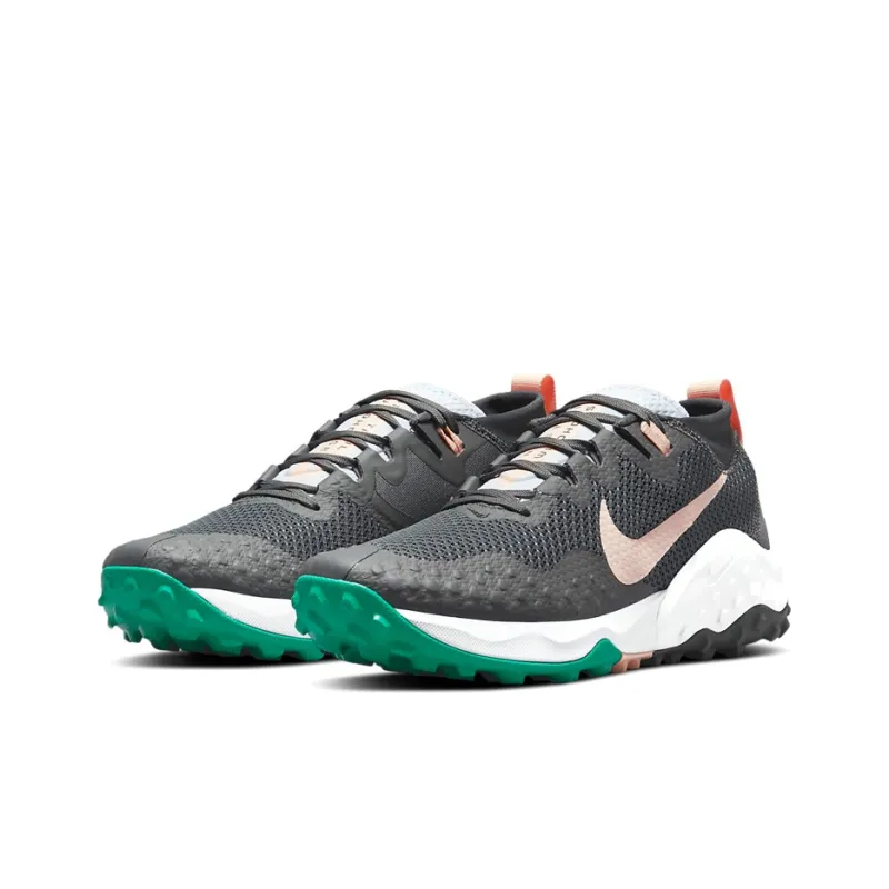 Nike Wildhorse 7 Cushioning Anti-Slip And Wear-Resistant Low-Top Running Shoes Women's Black Pink Green-2