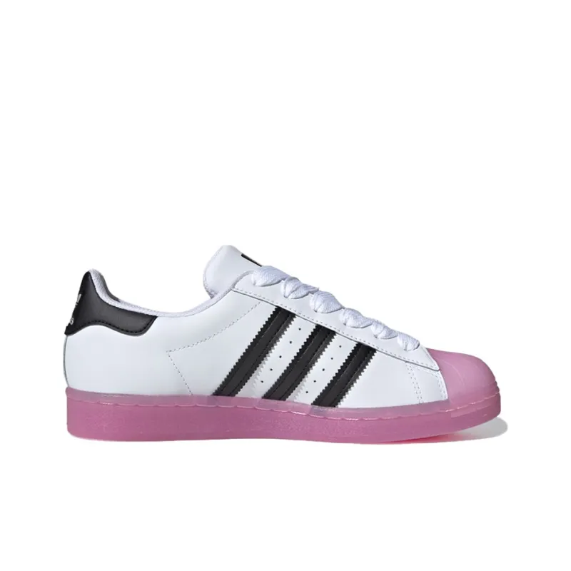 Adidas Originals Superstar White Black Shock Purple Women's-1