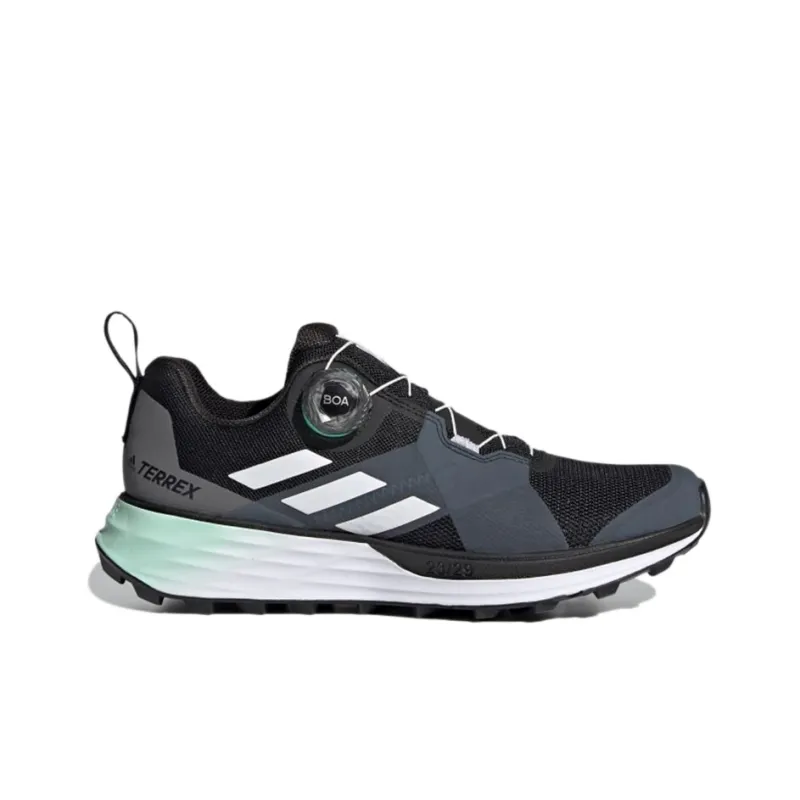 Adidas Terrex Two Boa Low-Top Running Shoes Women's Black White Gray-1