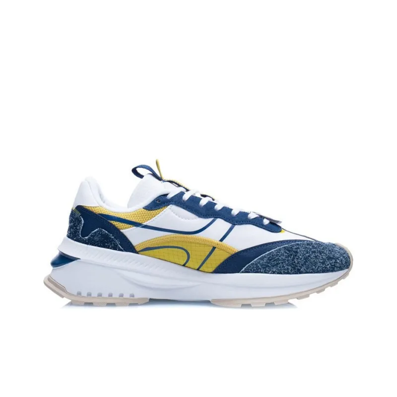 LiNing Fangyuan EVO Cushioning Anti Slip And Wear Resistant Low Top Running Shoes Men's Navy Blue-1