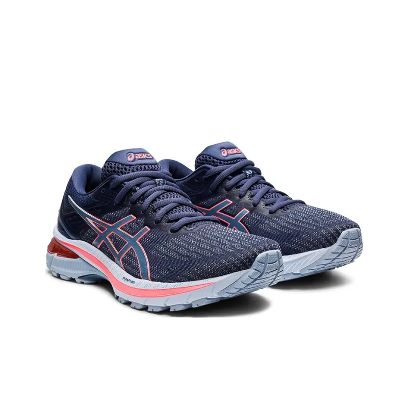 Asics GT-2000 9 Durable Breathable Low-Top Running Shoes Women's Haze Blue D-Width-2
