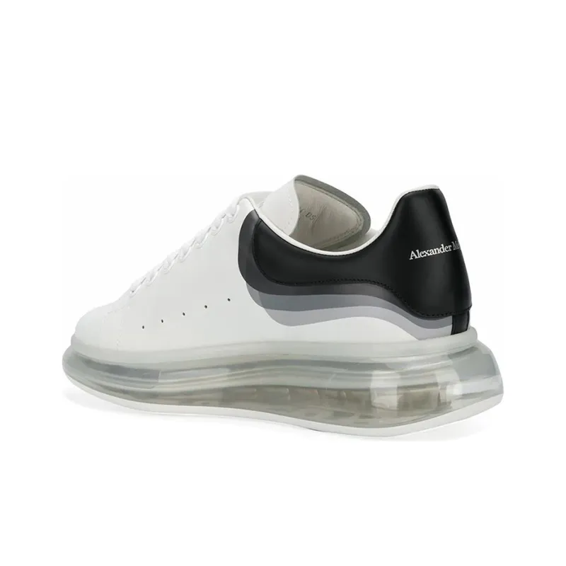Alexander McQueen Oversized Clear Sole 3D Print White Black-3