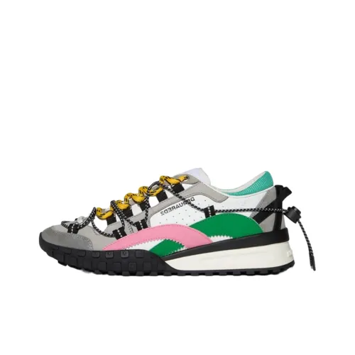 DSQUARED 2 Casual Shoes Women's Low-Top Gray/Green/Pink