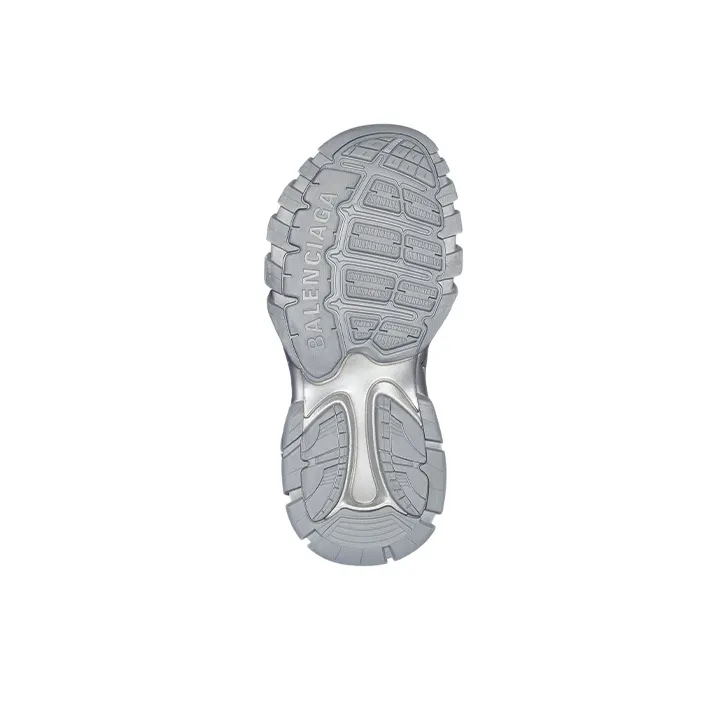 Balenciaga Track Sandal 'Fake Fur   Silver'-5