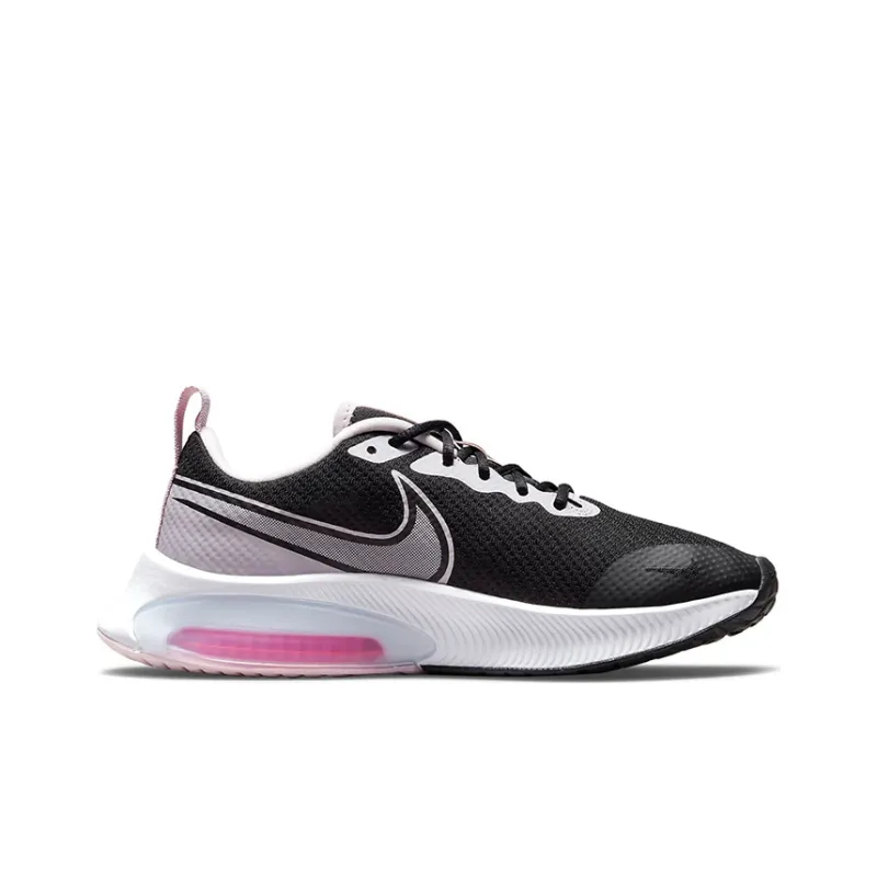 Nike Air Zoom Arcadia Shock Absorbers Slip Resistant Breathable Low Top Kids' Running Shoes Black Pink Teenagers-1
