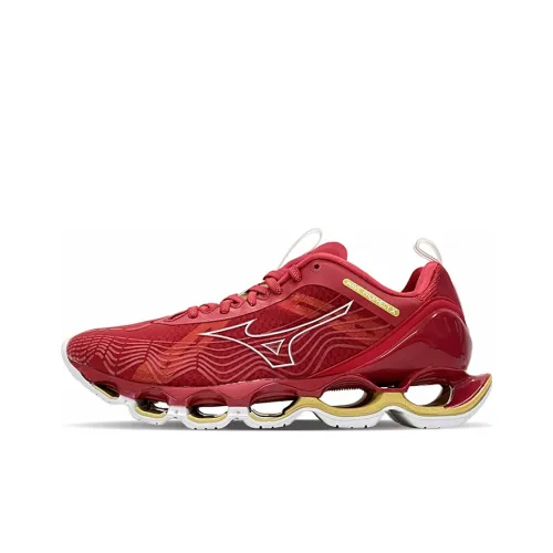 Mizuno PRO Running Shoes Unisex Low-Top Red/Gold