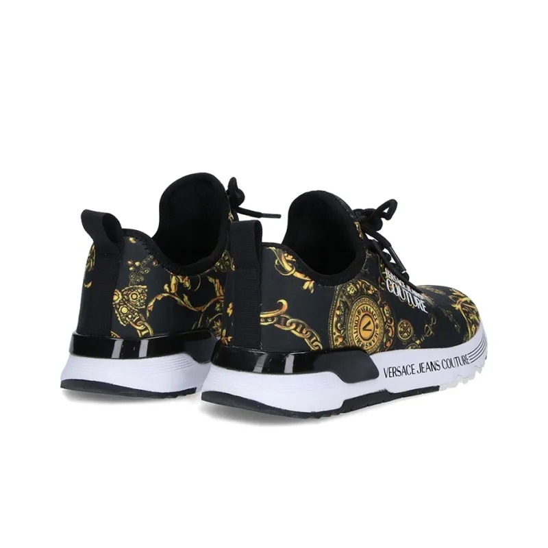 VERSACE JEANS Couture Versace Low Top Athletic Shoes Women's Black-3