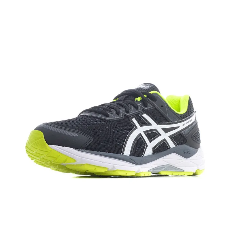 Asics Gel-fortitude 7 Wear-Resistant Low-Top Running Shoes Men's Black White 2E-Width-2