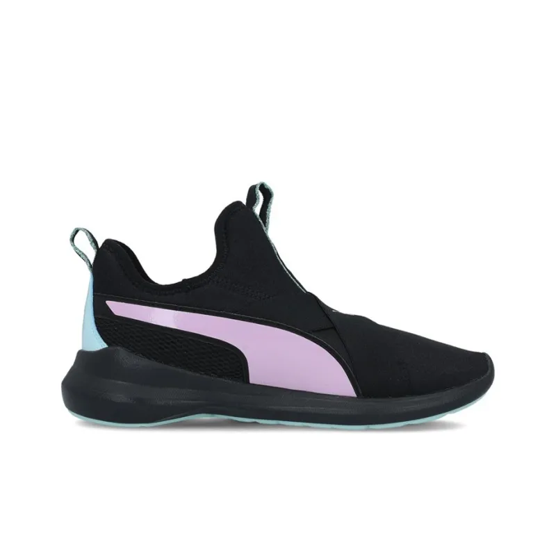 Trailblazer x PUMA Rebel Cushioning Wear-Resistant Mid-Top Running Shoes Women's Black Pink-1
